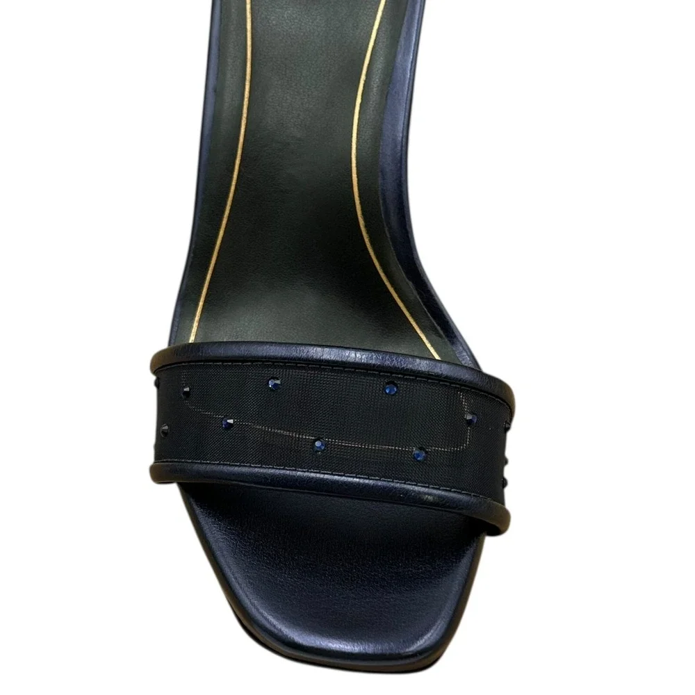 Naturalizer Joy2 Women's‎ Block Heel Sandals Size 8 Midnight Blue Ankle Strap